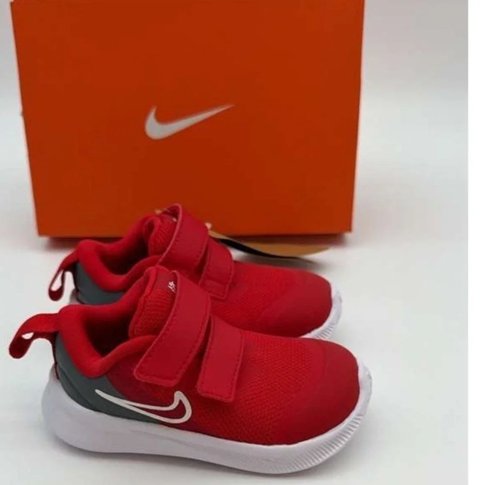 Nike Court Borough Low 2 Baby Sneakers – University Red/White –‎ Size 4C – NIB